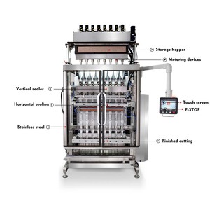 Automatic Multi lane Instant Tea Powder Stick Packaging Machine Small Sachet Herbal Tea Premix Powder Packing Machine - Product Image 3