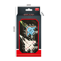 QSTOYS Avion miniature éducatif en alliage moulé sous pression pour enfants de 3 ans et plus - Cadeau coloré
