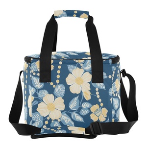 Sac isotherme portable grande capacité style hawaïen, sac isotherme personnalisé pas cher, sac de livraison alimentaire imperméable - Product Image 2