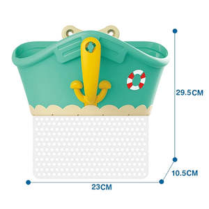 7PCS Summer <strong>Bath</strong> Toys for Baby Cute Water Toys Infant Beach Toys Set With <strong>Pirate</strong> <strong>Ship</strong> Storage Organizer Pockets - Product Image 4