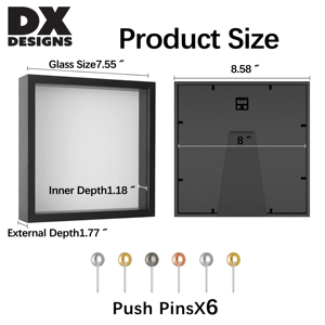 DX thiết kế tùy chỉnh bóng sâu hộp hiển thị cho hoa khô và bướm mẫu - Product Image 2