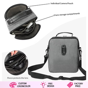 <span class=keywords><strong>Estuche</strong></span> de transporte con filtro de lente a prueba de agua, bolso cruzado <span class=keywords><strong>para</strong></span> fotógrafos, bolso <span class=keywords><strong>para</strong></span> cámara de fotografía Digital <span class=keywords><strong>para</strong></span> viajes al aire libre - Product Image 1