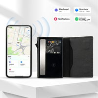 Dompet Pintar Casekey Desain Baru Tipis Minimalis Magnetik Pelacak Otomatis RFID Isi Ulang dengan GPS Tracker