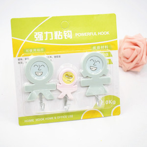 Factory direct sales of traceless <b>hooks</b>, no-drill <b>hooks</b> for a family of three, small <b>hooks</b> for kitchens and bathrooms, sourced - Product Image 3