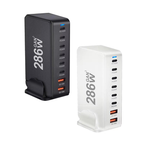 <span class=keywords><strong>Chargeur</strong></span> de bureau USB-C 200W QC3.0 à charge rapide 2 ports avec technologie GaN pour ordinateur portable, sortie 5V/<span class=keywords><strong>3A</strong></span>, protection OTP - Product Image 5