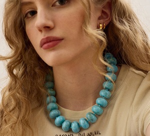 Nuova <span class=keywords><strong>Collana</strong></span> Estiva Dopamina con Perline in <span class=keywords><strong>Resina</strong></span> Multicolore Fatte a Mano, Gioielli alla Moda per Donne - Product Image 1