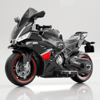 Moto électrique pour enfants en plastique personnalisable, avec lumières, fonction musicale, roues auxiliaires, alimentée par batterie, pour les enfants de 4 à 12 ans
