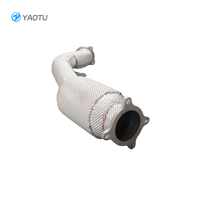 Convertisseur catalytique en acier inoxydable YT avec isolation thermique pour Audi A4 A5 Q5 2.0T