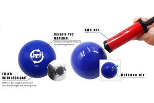 Boule pondérée en PVC Offre Spéciale écologique remplie de sable ou de fer comme boule de médecine pour les exercices d'haltérophilie ou la gymnastique à domicile - Product Image 4