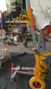 Máquina Elevadora de <span class=keywords><strong>Vidrio</strong></span> Portátil con Cuatro Ventosas Giratorias de 0-360 Grados, Fácil y Segura de Operar - Product Image 5