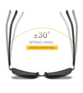 Gafas de Sol Cuadradas <span class=keywords><strong>SKYWAY</strong></span> de Alta Calidad con Montura de Metal Polarizadas para Hombre para Conducción Nocturna - Product Image 5