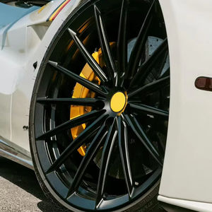 Ruedas forjadas en negro brillante personalizadas de <span class=keywords><strong>18</strong></span> - 22 pulgadas aptas para 458/488/F12 California/<span class=keywords><strong>FF</strong></span>/599 GTB Fiorano - Product Image 1