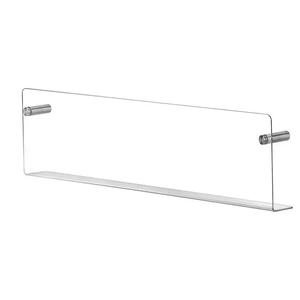 رف حائط عصري صديق للبيئة من الأكريليك الشفاف بتصميم مستطيل قابل للفصل لتزيين غرفة المعيشة والمكتب - Product Image 6