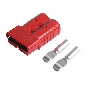 Piezas de carretilla elevadora de alta calidad 350A doble Polo 2 pines <span class=keywords><strong>enchufe</strong></span> de alimentación automotriz eléctrico conector <span class=keywords><strong>bipolar</strong></span> con mango y cubierta antipolvo - Product Image 1