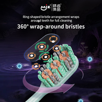 360 °   Brosse à dents à poils enveloppants, arrangement de poils en forme d'anneau, boîte individuelle pour l'hygiène, 4 couleurs disponibles