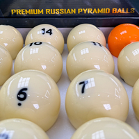 Billes de billard russes S.Q.F Pyramid 68mm 57.2mm en caoutchouc phénolique, jeu de billes de billard/snooker pour tables de 9ft, 8ft, 7ft avec boîte