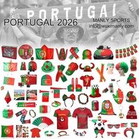 Nouveau produit phare 2026 : Bandeau-collier en tissu écologique motif fleur, coloré, pour supporter de football du Portugal
