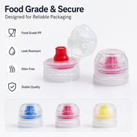 Bouchon distributeur transparent en PP de qualité alimentaire avec bec verseur anti-fuite pour emballage alimentaire et de boissons – Vente en gros