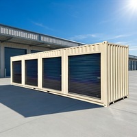 Conteneur de stockage en acier robuste de 20 pieds ou 40 pieds, personnalisé avec volet roulant pour entrepôt, stockage personnel ou protection d'équipement