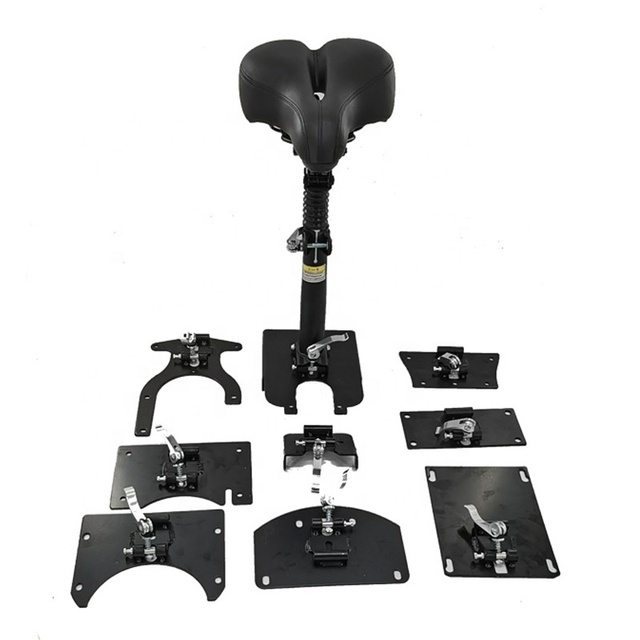 10 Inch Electric Scooter Saddle Foldable Height Adjustable Shock-Absorbing Folding Seat Chair Shock Seat Post for KUGOO M4 Pro