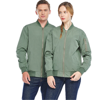 Veste d'aviateur imperméable pour femme, printemps-automne, extérieur, en polyester fin, softshell, col montant, fermeture éclair, jersey brodé