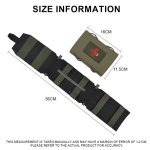 Pochette médicale tactique détachable en nylon 500D à rayures tigrées, trousse de premiers secours, pochette médicale tactique Molle pour ceinture tactique - Product Image 5
