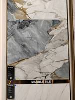 Carrelage de sol en porcelaine émaillée résistant aux acides, style moderne antique, 60x60, texture pierre polie, pour intérieur et extérieur, villa, salle de bain