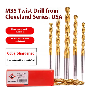 Set bor industri berlapis Titanium Mata bor Putar baja tahan karat, lapisan Titanium berteknologi tinggi - Product Image 5