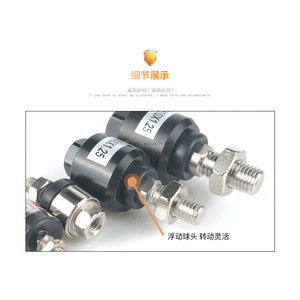 ข้อต่อลมแบบลอยตัวทั้งหมด M6 M8 M10 M12 M14 เหล็กกล้าคาร์บอนสำหรับกระบอกสูบ - Product Image 4