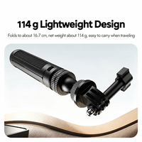 Trépied extensible portable pour téléphone, appareil photo, GoPro, DJI Osmo, caméra d'action Insta360, vlog, selfie, diffusion en direct