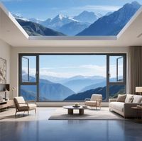 Ventanas de Aluminio para Villa |   Ventanas y puertas de aluminio de diseño moderno para casas, ventanas abatibles, ventanas de doble acristalamiento