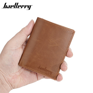 Baeellerry Men's Slim Trifold <b>Wallet</b> Brown Anti-Theft Multi-Card <b>Holder</b> Everyday Business Use - Product Image 5