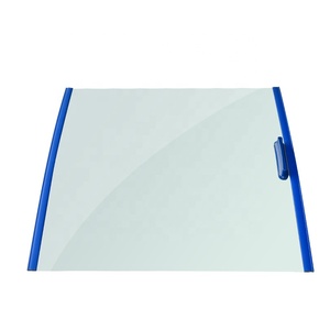 Porte coulissante en verre trempé incurvé transparent pour congélateur de magasin, armoire commerciale en îlot - Product Image 4