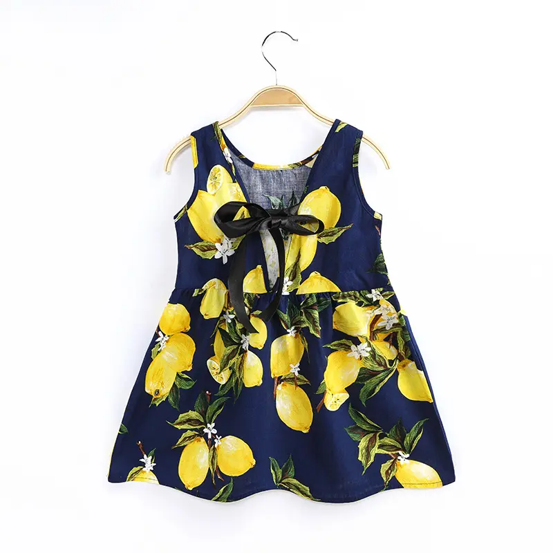 Summer Baby Girls Kids Flutter Sleeve Dresses Toddler Children's Cute Skirts