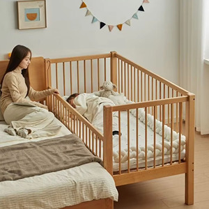 Cuna Convertible de Madera para Bebé, Diseño Ecológico y Duradero para Dormitorio Infantil, Camas para Niños Pequeños - Product Image 2