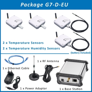 Capteur numérique intelligent d'humidité et de température en plastique étanche, transmission sans fil RF, IP65, personnalisable OEM pour la chaîne du froid - Product Image 4