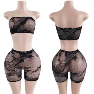Mayorista Personalizar Popular Diamante Sensual Danza Atuendo Cabaret Lencería Seductora Showgirl Disfraces - Product Image 5