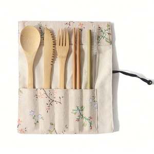 Bolsa de Almacenamiento de Lona para Exteriores con Logotipo Personalizado, Bolsa de Cosméticos Portátil, Estuche para Artículos de Papelería, Bolsa de Compras con Cierre de Cordón, Hecha de Algodón - Product Image 3