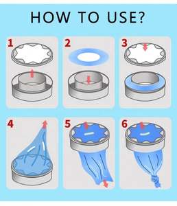 Lvdi fábrica al por mayor biodegradable espesar basura plástico bebé pañal Genie cubo recargas bolsas - Product Image 3