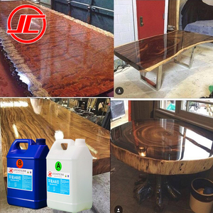 Clear <strong>Epoxy</strong> Wood Harvest <strong>Table</strong> Coating DIY Dining <strong>Table</strong> - Product Image 2