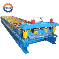 Machine économique pour tôles de toiture galvanisées, machine de formage de rouleaux de tôles métalliques, machine de fabrication de tuiles