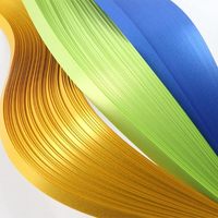 15 couleurs, 3 largeurs, 60 bandes de papier métallique pour quilling, idéal pour la création de cartes et les loisirs créatifs