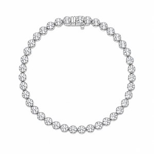 กำไลข้อมือ UM Jewelry รุ่นคลาสสิกทันสมัย ชุบทอง เงินแท้ 925 ประดับเพชรซิคอนเจียระไนแบบเหลี่ยม ทรงกรงเล็บ เหมาะสำหรับทั้งชายและหญิง ใช้ในงานแต่งงานหรือใส่ทุกวัน เป็นของขวัญ - Product Image 1