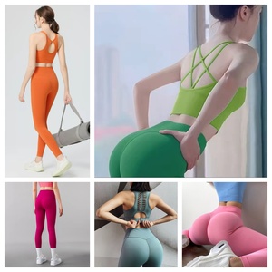Conjunto de Yoga YAYA para Mujer, Verano, Suave como la Mantequilla, Spandex, Sujetador Deportivo Push-Up, Leggings Superelásticos - Product Image 1