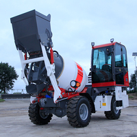 Camion bétonnière autochargeur industriel mini à vente chaude, moteur EPA/Euro 5, pompe, système de surveillance à distance, 2,6 m3