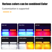 Nuevo Kit de Luces Delanteras para Parrilla, Precio Directo de Fábrica, Rojo, Azul, Ámbar, Amarillo, Luz Estroboscópica LED de Advertencia de Emergencia para Automóvil, Resistente al Agua IP65