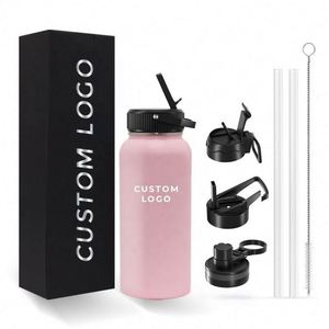 ขวดน้ำสแตนเลสเก็บความเย็นแบบมีหลอดดูด ขนาด 500 มล. ดีไซน์ใหม่ สำหรับกีฬาและโปรโมชั่น ปากกว้าง เหมาะสำหรับออกกำลังกาย - Product Image 2