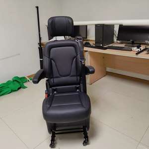 Siège Vito en cuir noir et blanc d'origine YLC pour <span class=keywords><strong>Viano</strong></span> Vito Classe V, pliable sur les modèles W447/Metris/Vito/V250/V300 - Product Image 5