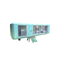 Maison capsule préfabriquée mobile de 40 pieds 20 pieds Maison modulaire préfabriquée Maison capsule préfabriquée 2 3 4 Chambre à coucher