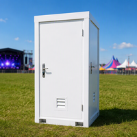 Toilettes et salles de bain modulaires portables en conteneurs maritimes préfabriqués en acier, fabriquées en Chine, design respirant, installation facile, personnalisables